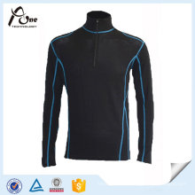 Polyester Nylon Stand Collar Running Wear with Half Zipper